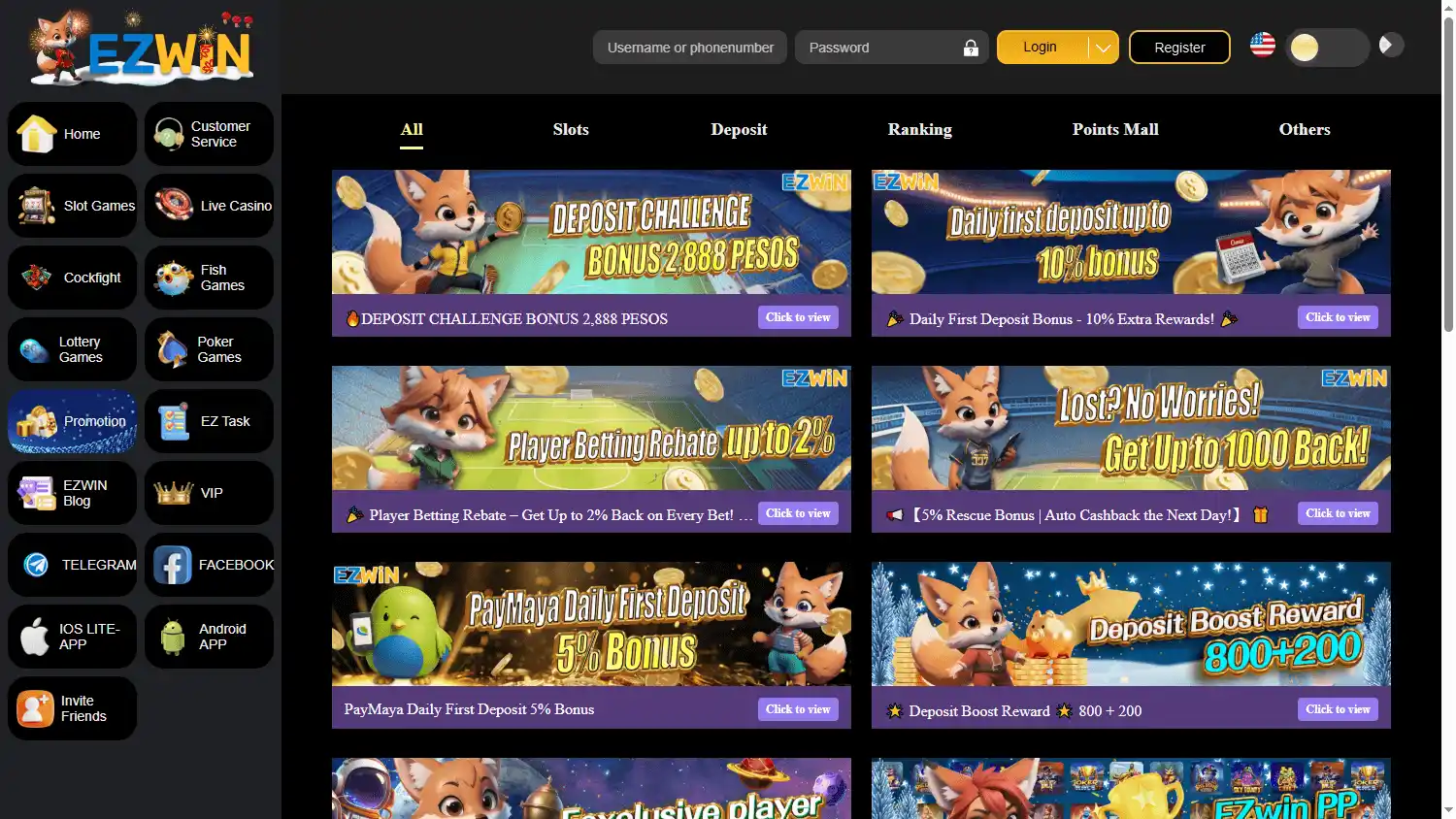 EZWIN Casino screenshot 3