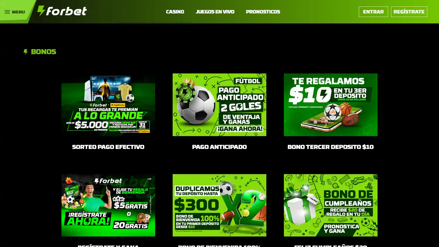 F0rbet Casino screenshot 1