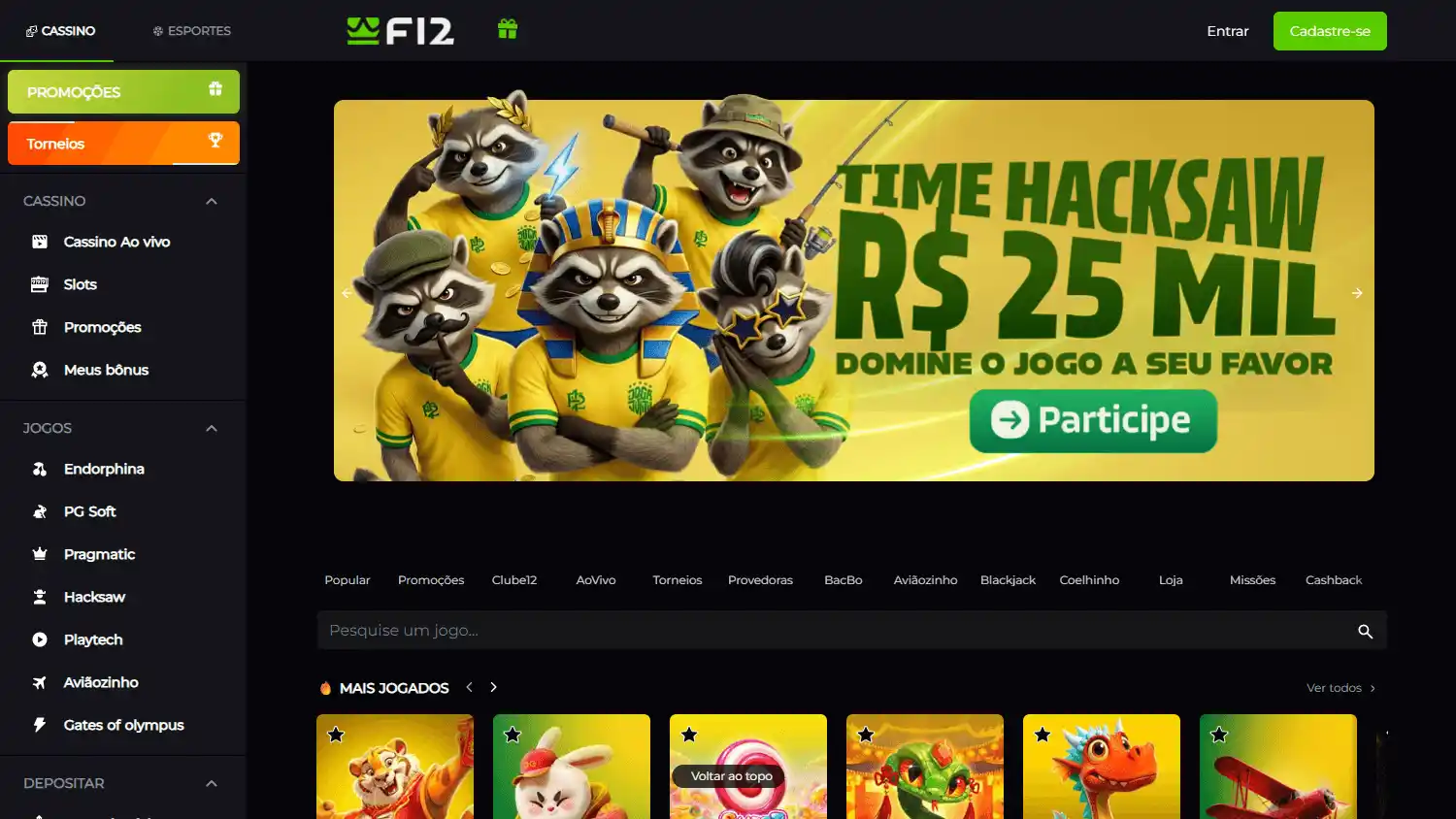 F12 Casino screenshot 1
