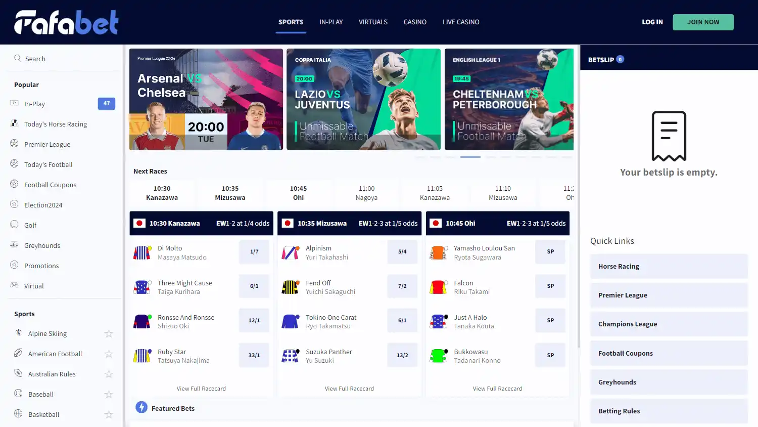Fafabet Casino screenshot 1