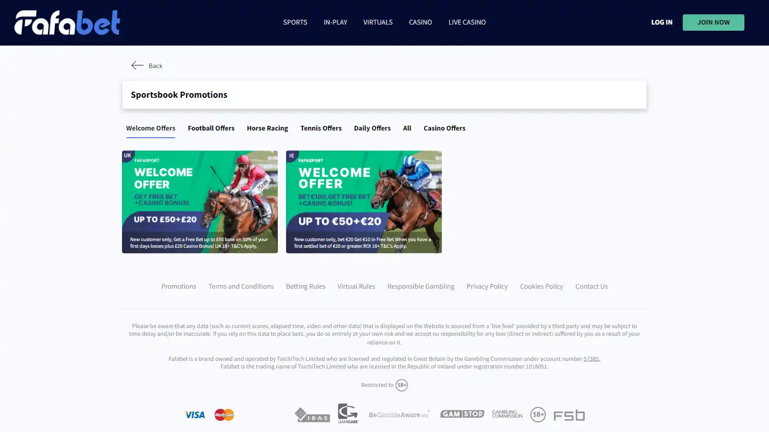 Fafabet Casino screenshot 3
