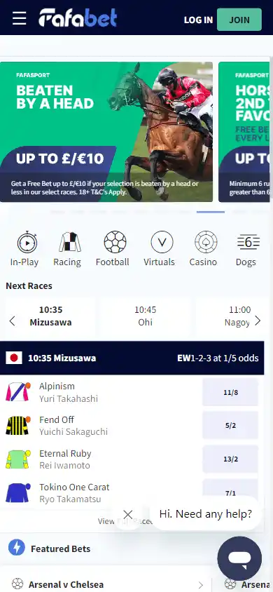 Fafabet Casino screenshot 4