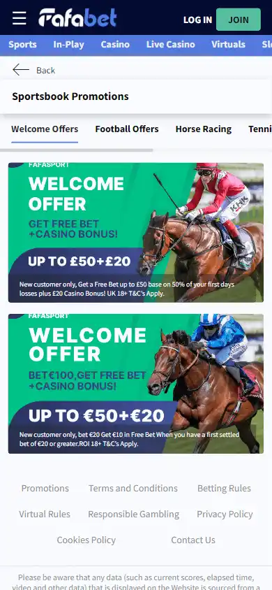 Fafabet Casino screenshot 6