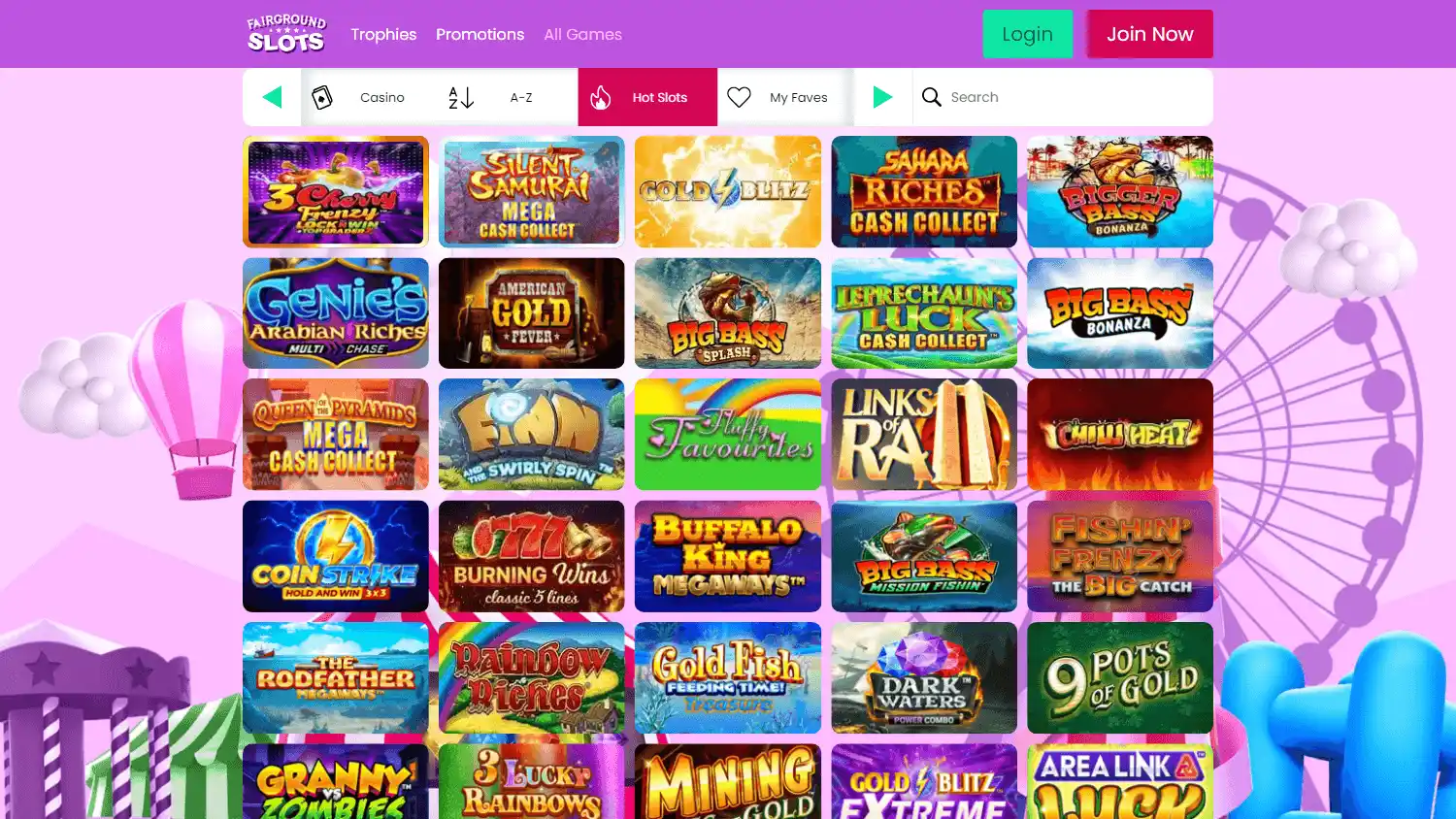 Fairground Slots Casino IE screenshot 1