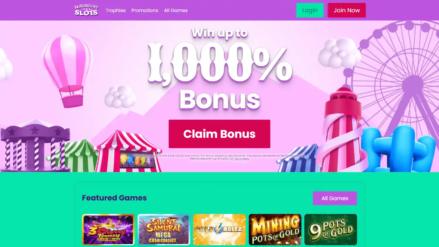 Fairground Slots Casino IE screenshot 2