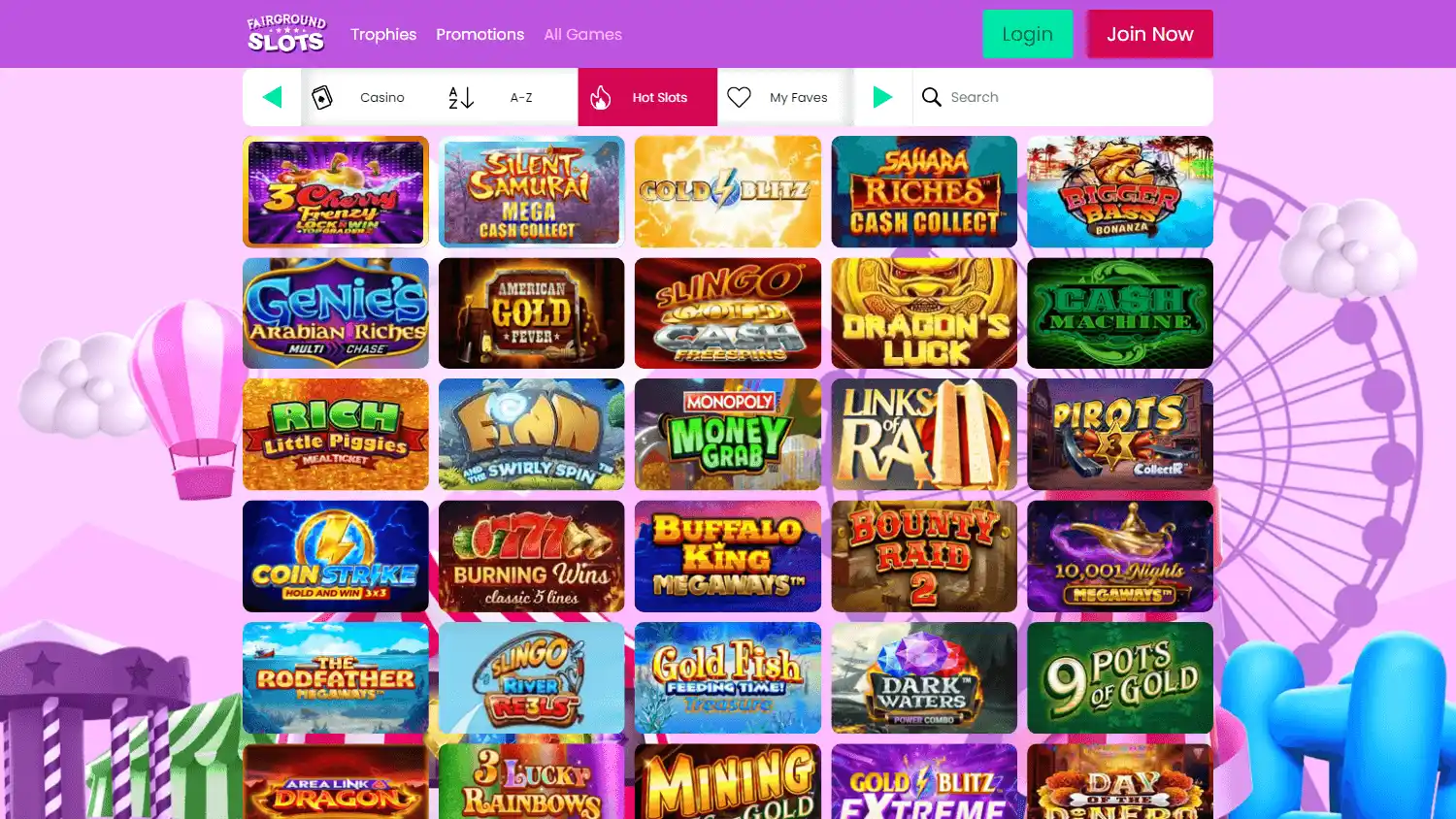 Fairground Slots Casino IE screenshot 3