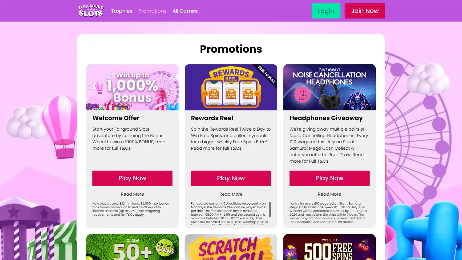 Fairground Slots Casino IE screenshot 4