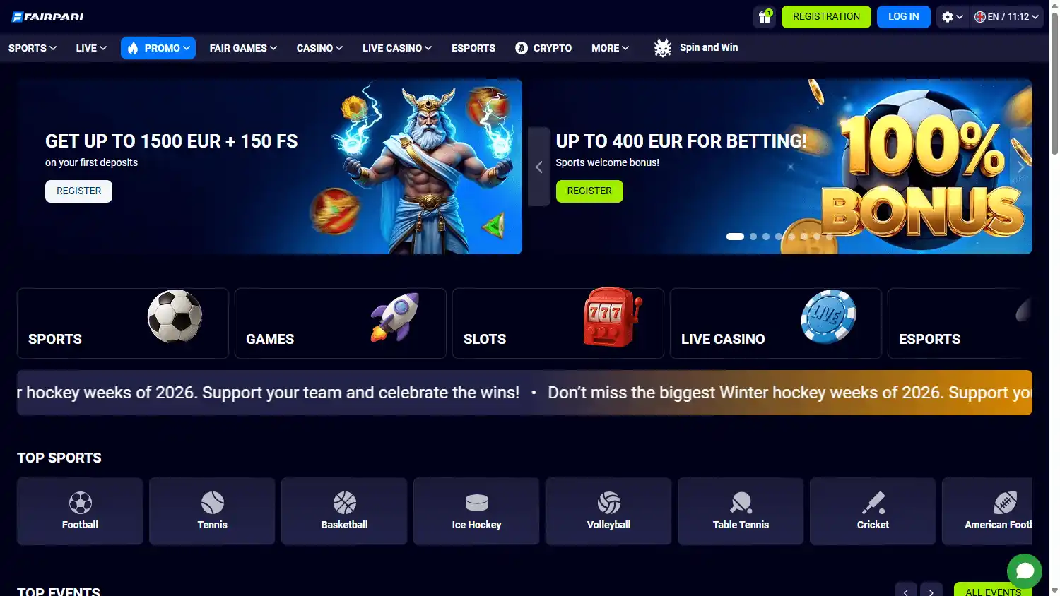 FairPari Casino screenshot 1