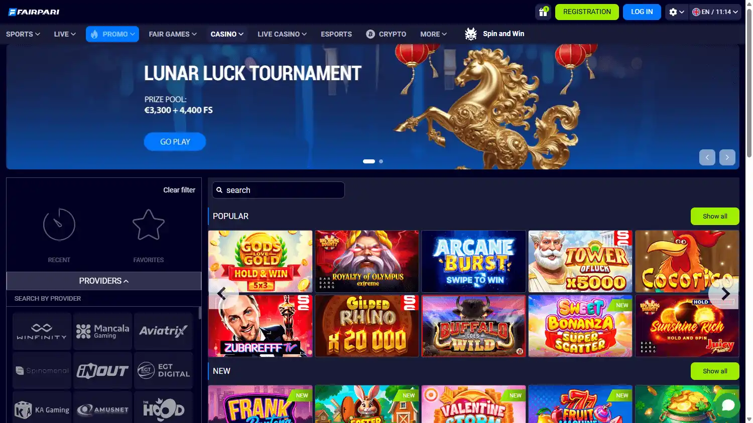 FairPari Casino screenshot 2