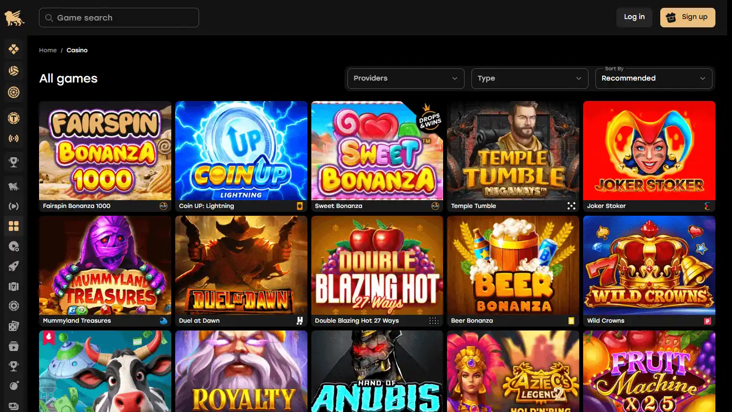 Fairspin Casino screenshot 2