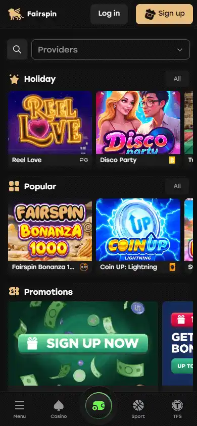 Fairspin Casino screenshot 4