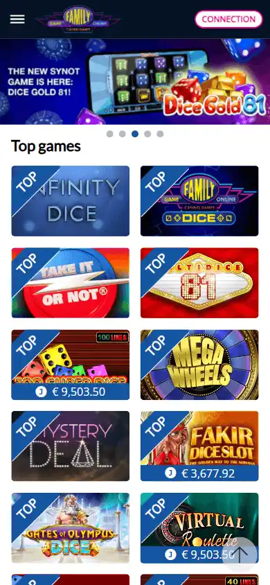 Family Game Online Casino screenshot 2