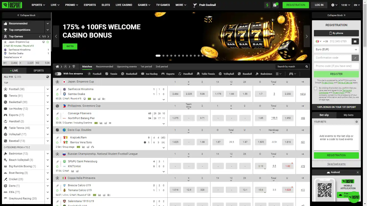 Fan-Sport Casino screenshot 1