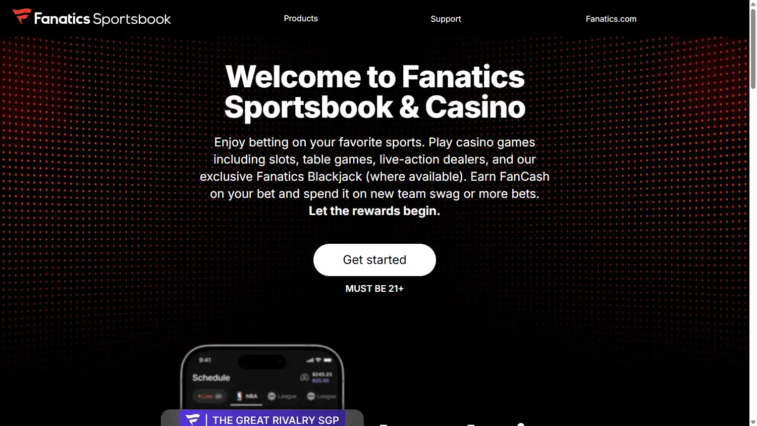 Fanatics Casino screenshot 1