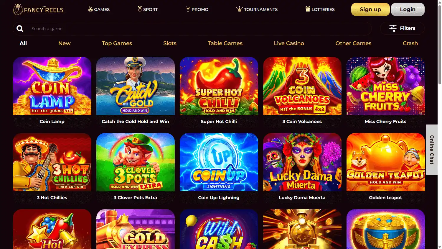 Fancy Reels Casino screenshot 2