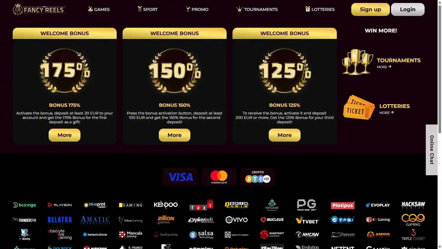 Fancy Reels Casino screenshot 3