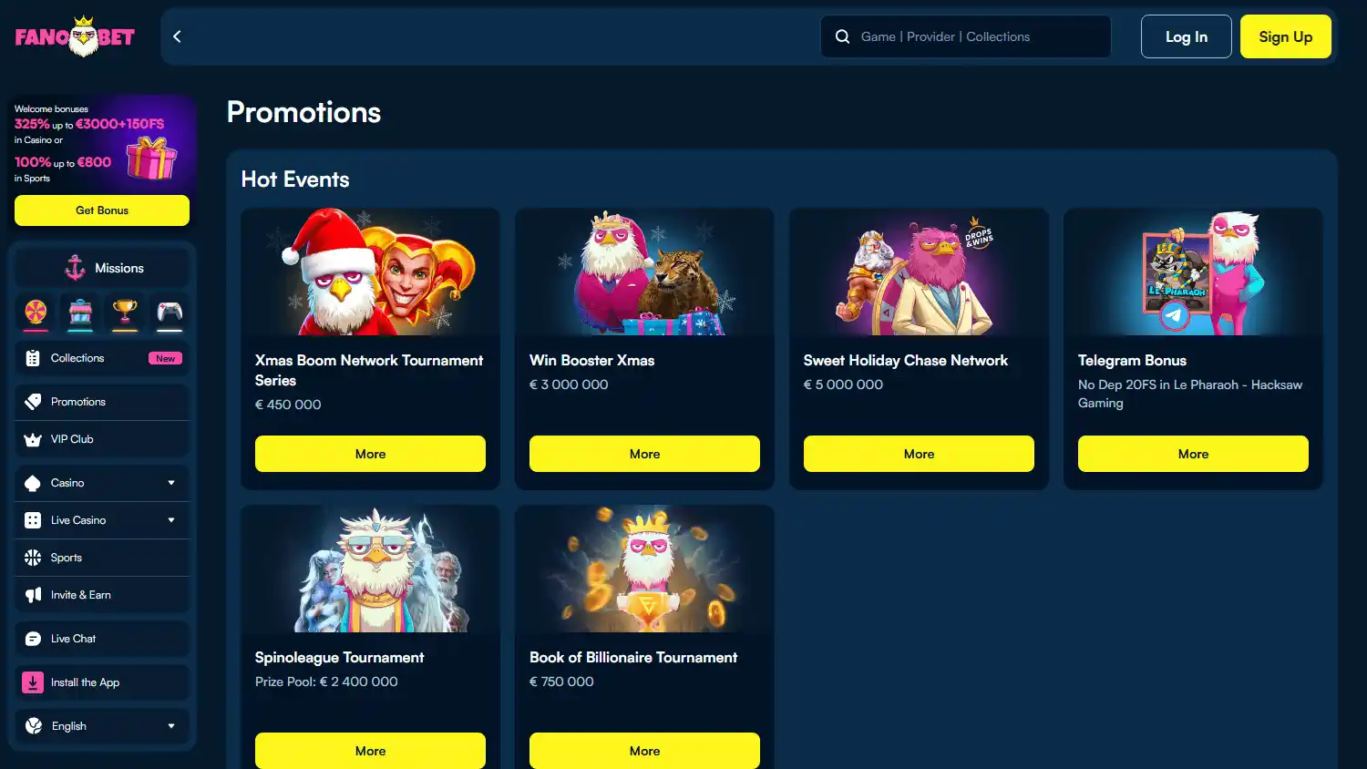 FanoBet Casino screenshot 3