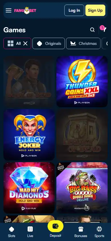 FanoBet Casino screenshot 5