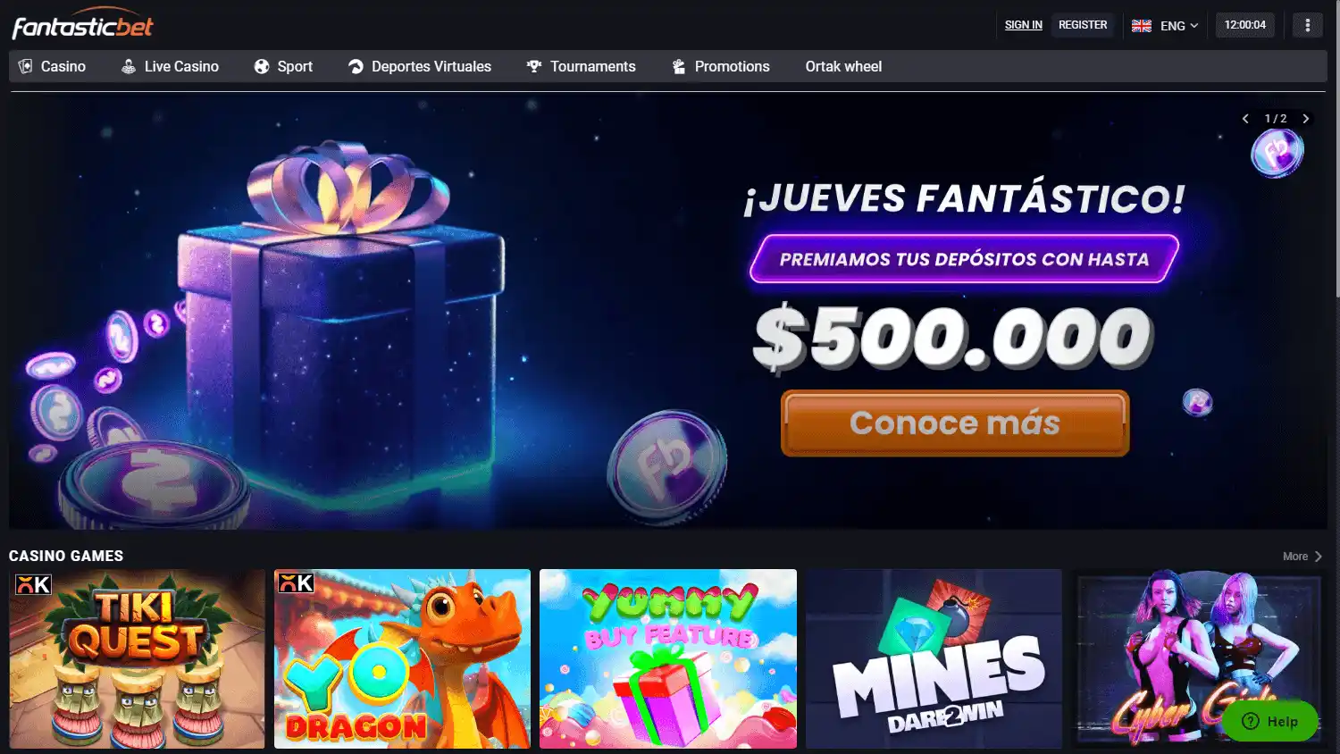 Fantastic Bet Casino screenshot 1