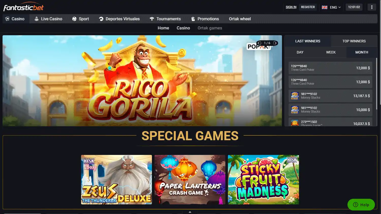 Fantastic Bet Casino screenshot 2