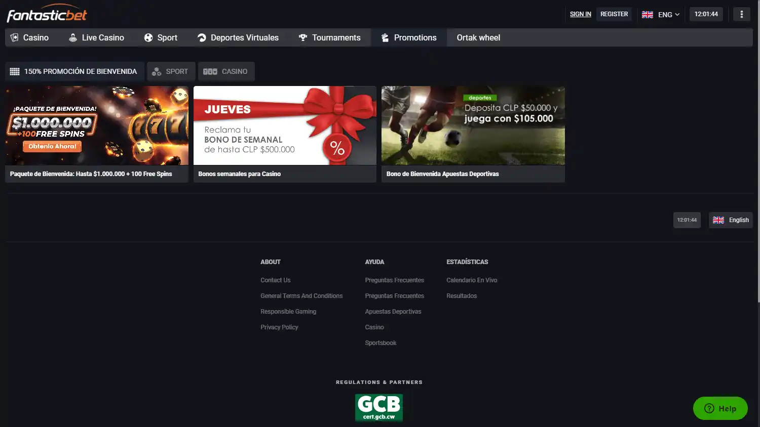 Fantastic Bet Casino screenshot 3