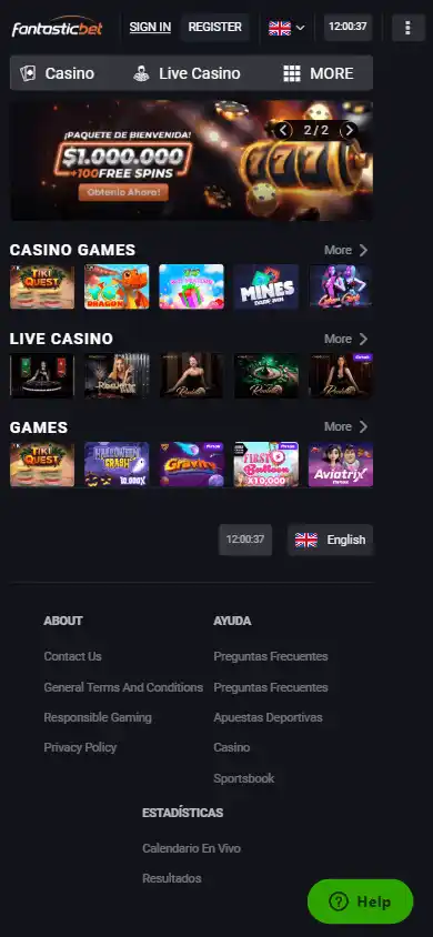 Fantastic Bet Casino screenshot 4