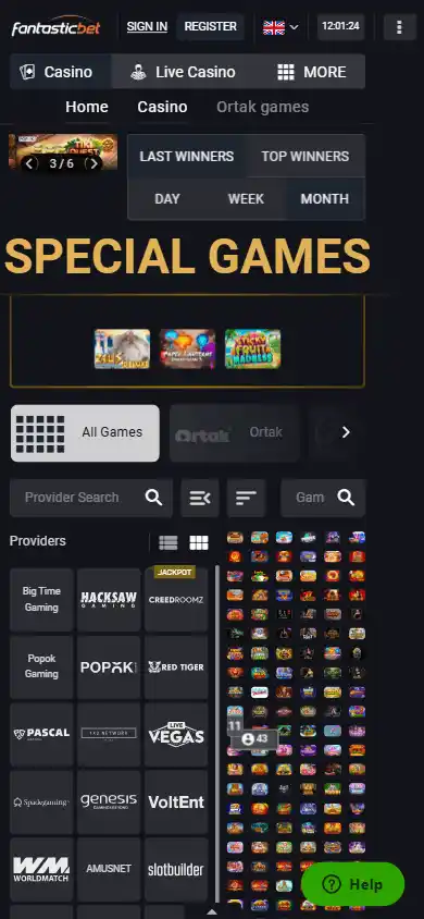 Fantastic Bet Casino screenshot 5