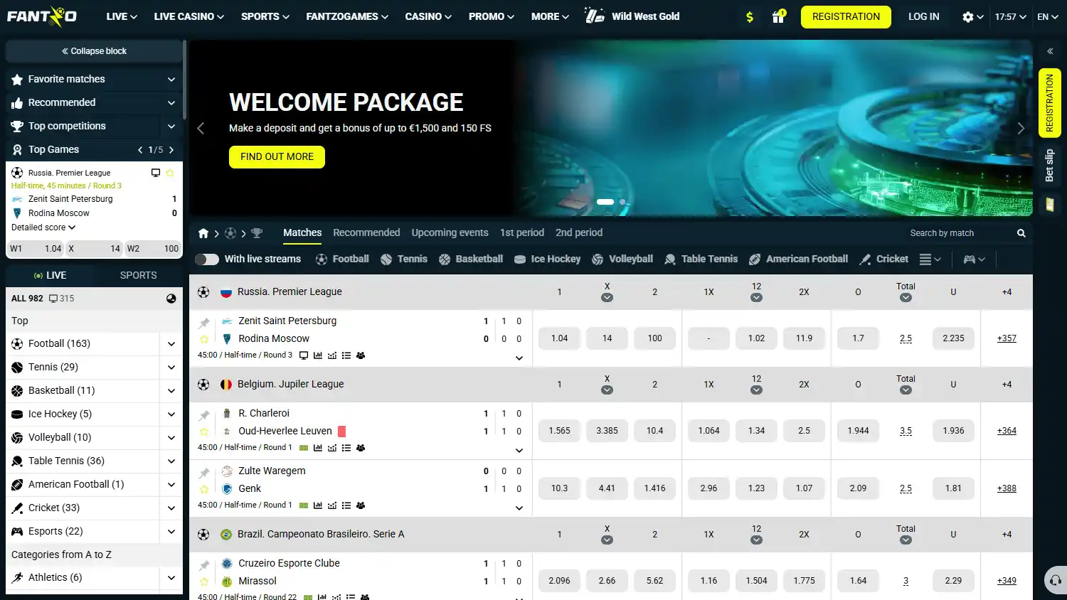 Fantzo Casino screenshot 1