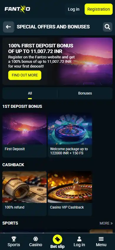 Fantzo Casino screenshot 6