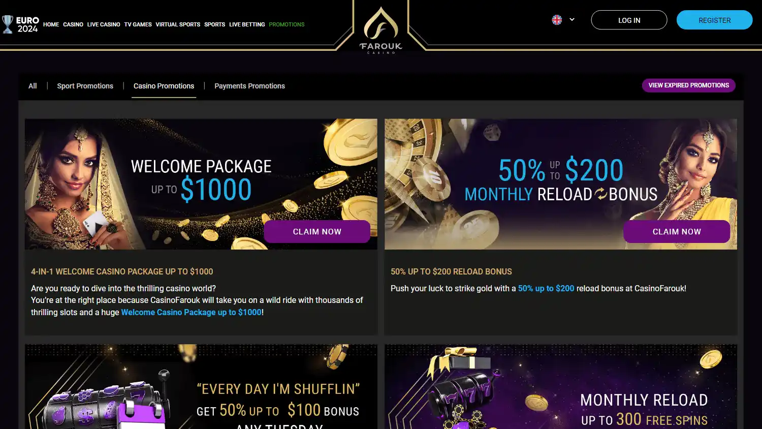 Farouk Casino screenshot 3