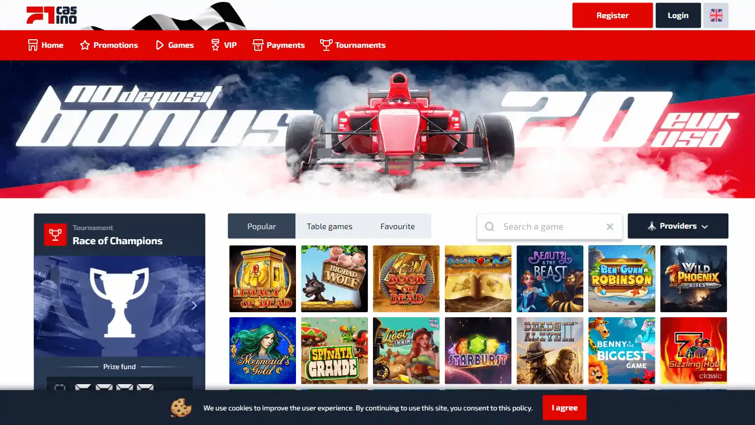 Fast One Casino screenshot 1