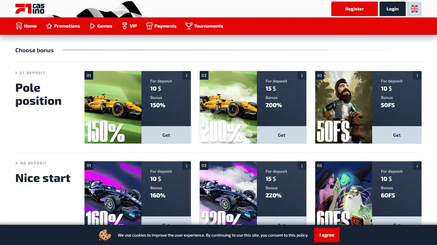 Fast One Casino screenshot 2