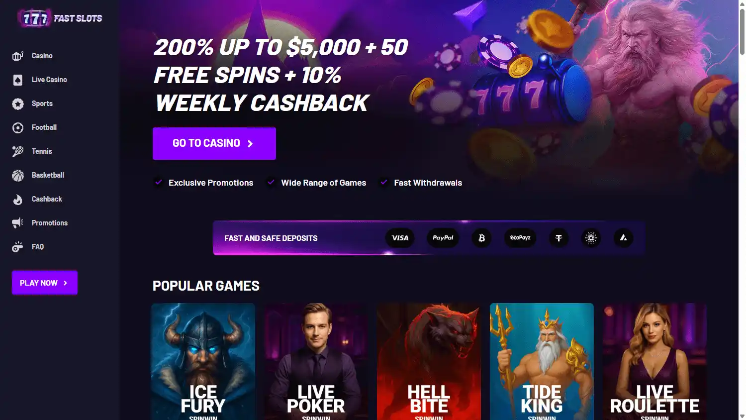 Fast Slots Casino screenshot 1