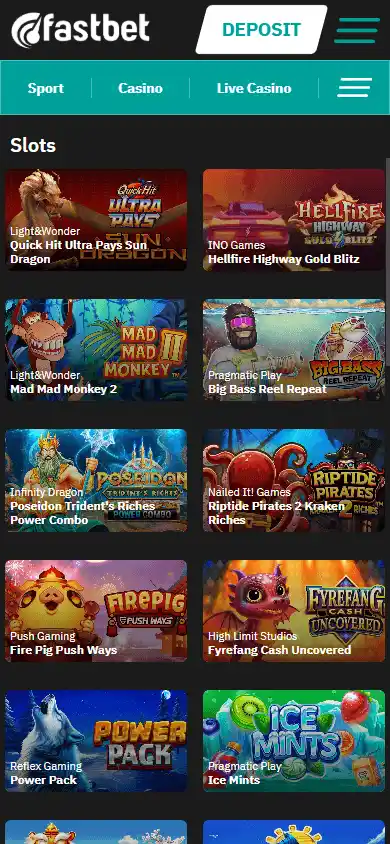 FastBet Casino screenshot 4