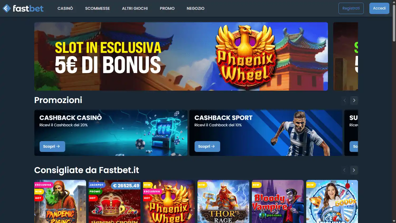 FastBet Casino IT screenshot 1