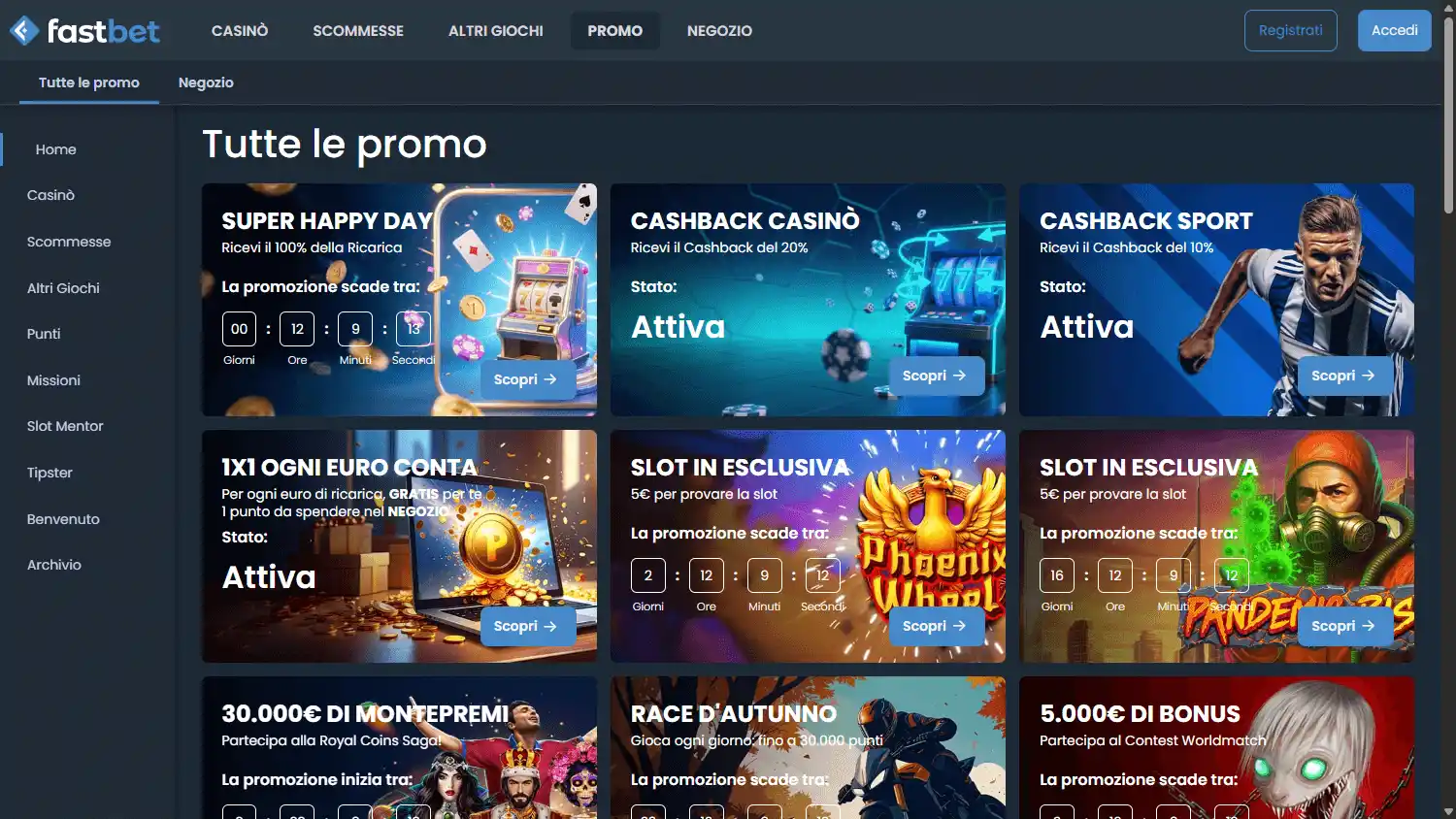 FastBet Casino IT screenshot 3