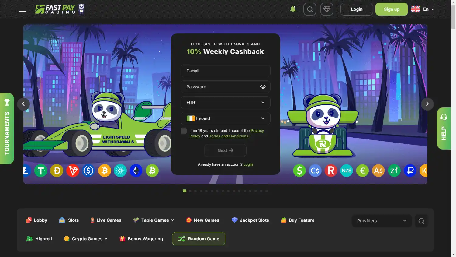 FastPay Casino screenshot 1