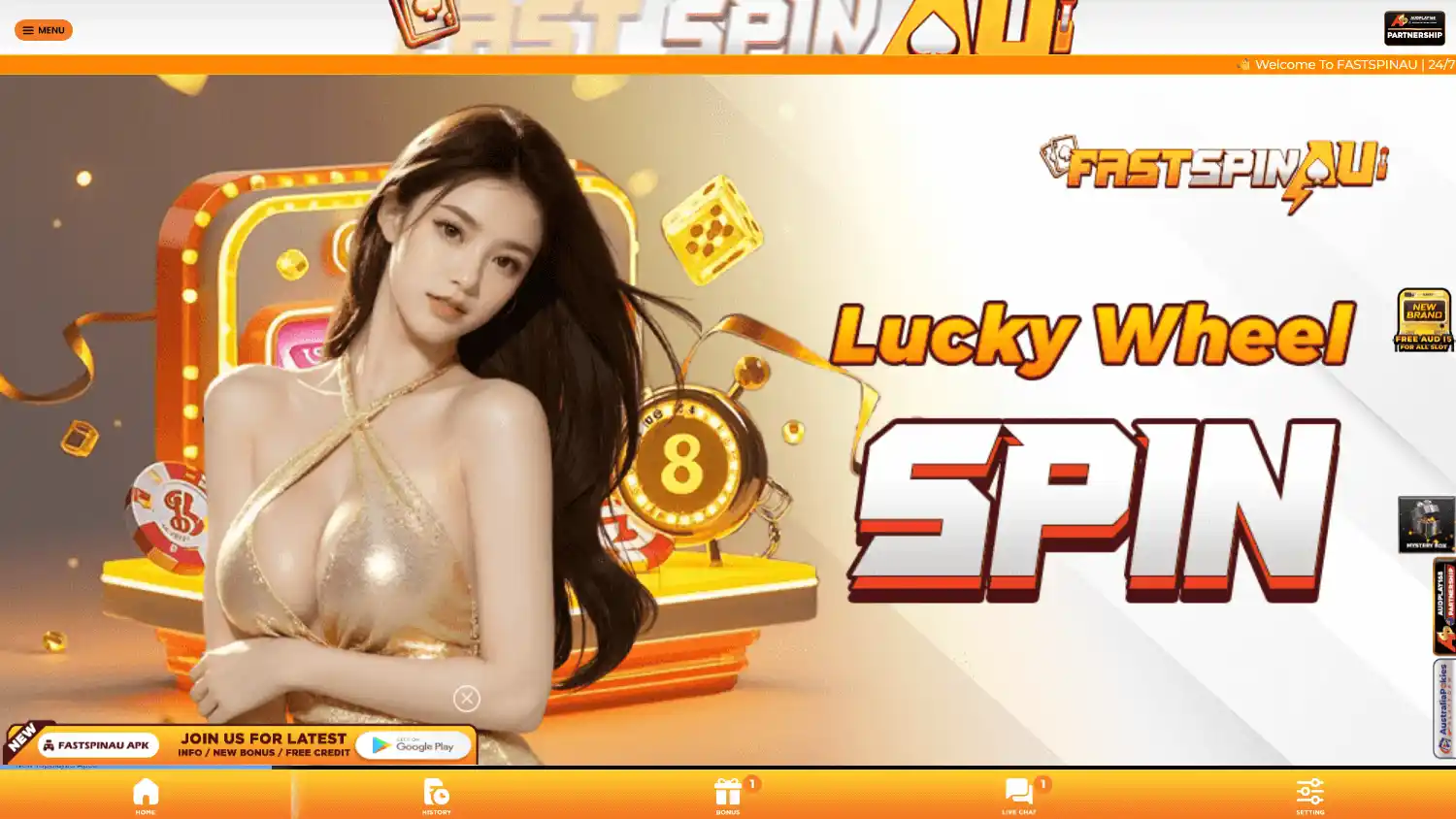 FastSpin AU Casino screenshot 1