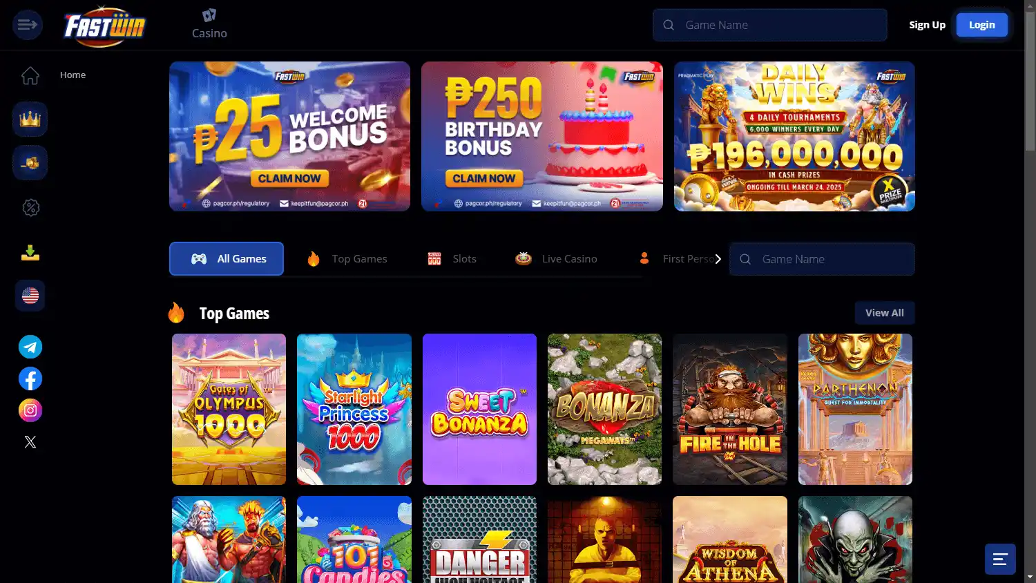 FastWin Casino screenshot 1