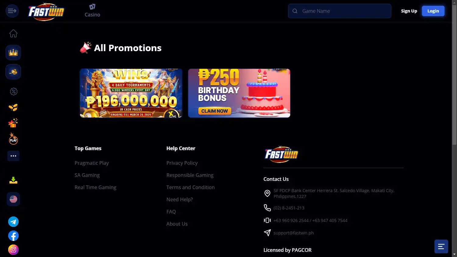 FastWin Casino screenshot 3
