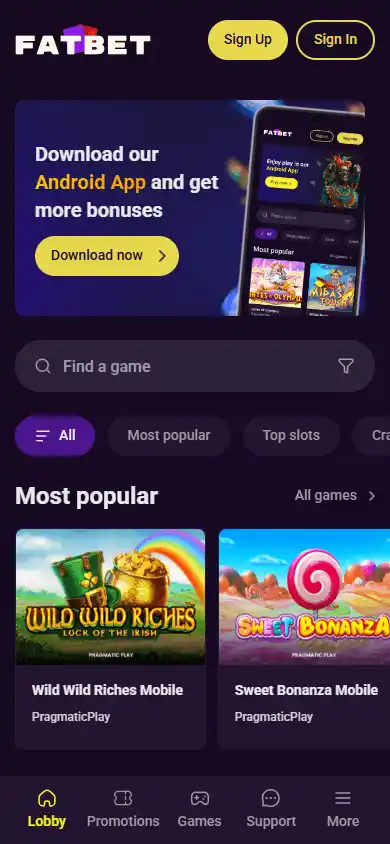 Fat Bet Casino screenshot 4