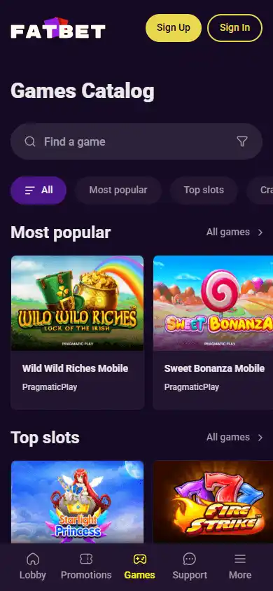 Fat Bet Casino screenshot 5