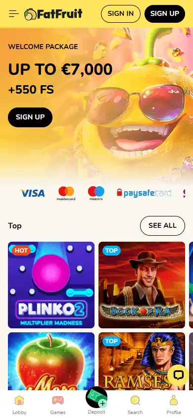 FatFruit Casino screenshot 4