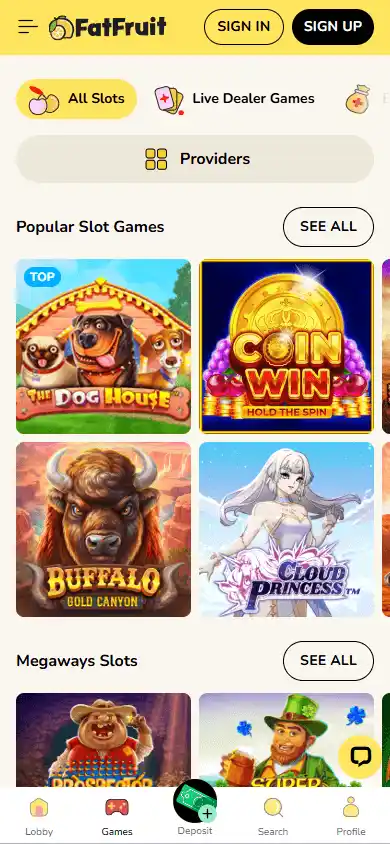 FatFruit Casino screenshot 5