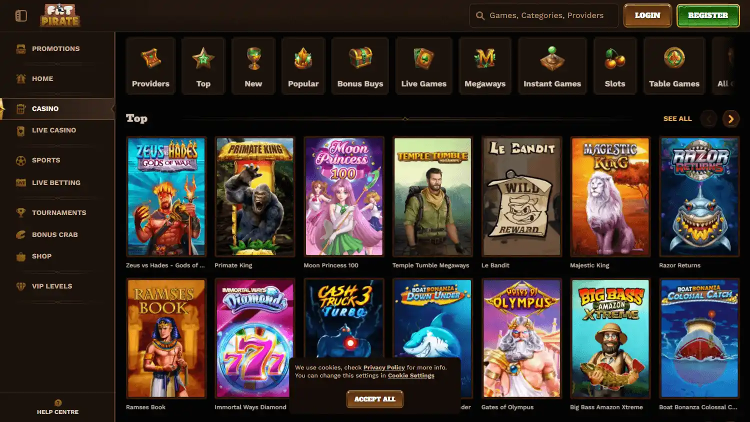 FatPirate Casino screenshot 2