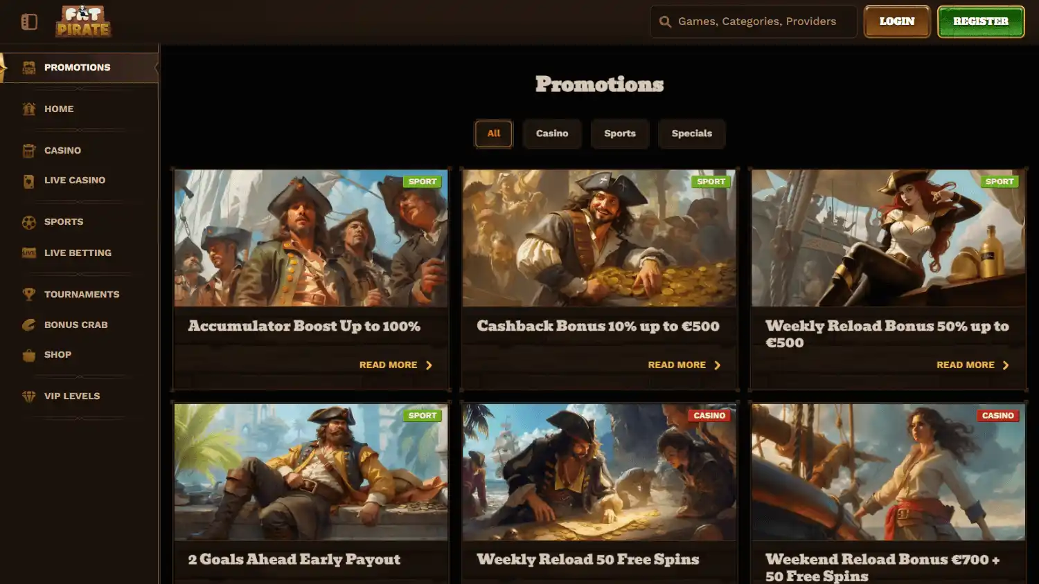 FatPirate Casino screenshot 3