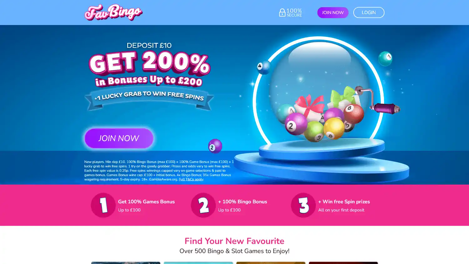 Fav Bingo Casino screenshot 1