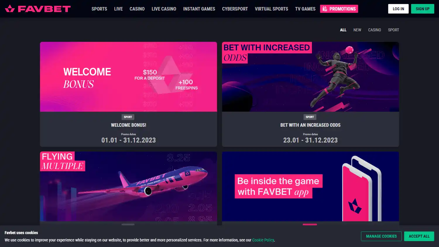 Favbet Casino screenshot 2