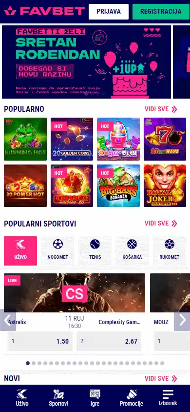 Favbet Casino HR screenshot 4