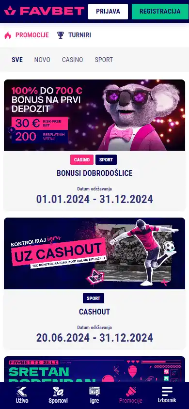 Favbet Casino HR screenshot 6